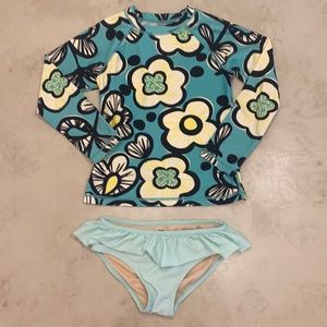 Tea Collection Girl's 2 piece swimsuit 6/7